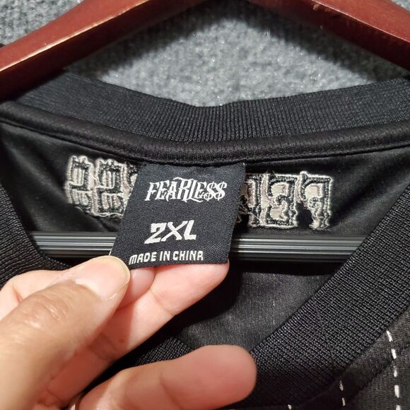 Vintage Fearless Jersey Tank Mens 2XL Sleeveless Y2K Grunge Punk Rock Surf Skate - Picture 3 of 10